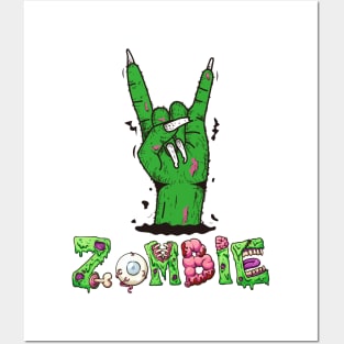 Zombie rock Posters and Art
